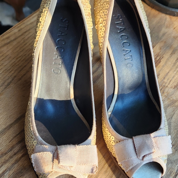 Staccato gold heels - Picture 4 of 6